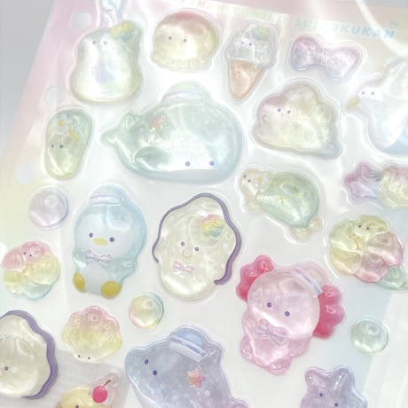 シール台紙付き！/ つぶらな瞳のマリン コレクション マーメイド