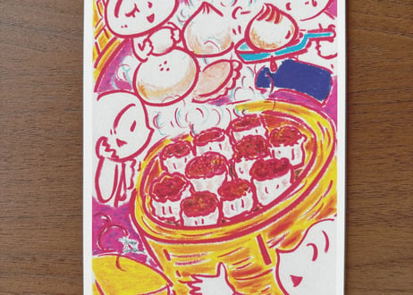 New!!　「moment」ポストカード「食いしん坊セット）」（3枚組）