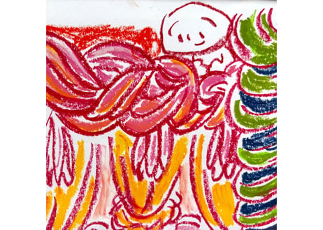 New!!　原画作品「編み編みの世界」