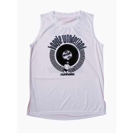 DancingBabyAfro　whiteタンク
