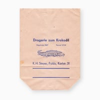 ドイツ　紙袋　 Drogerie zum Krokodil