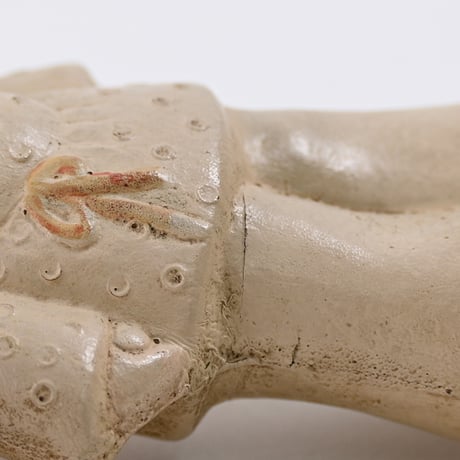 ソビエト　年代不明　青い目の子ども　ソフビ　人形　高さ13.5cm