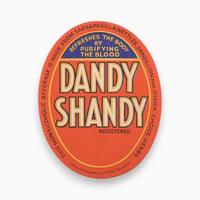 イギリス　DANDY SHANDY　ドリンクのラベル