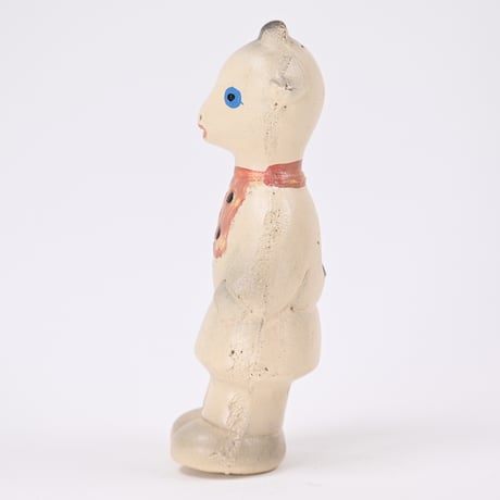 ソビエト　年代不明　白いやぎ　ソフビ　人形　高さ14cm