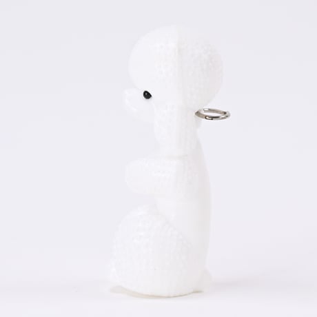 東ドイツ　プラスチック　プードル　人形　フィギュア　高さ10cm