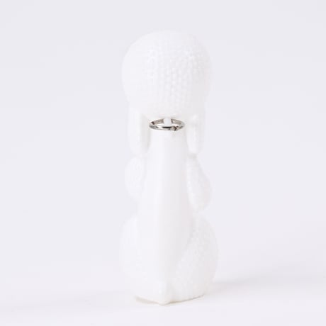 東ドイツ　プラスチック　プードル　人形　フィギュア　高さ10cm