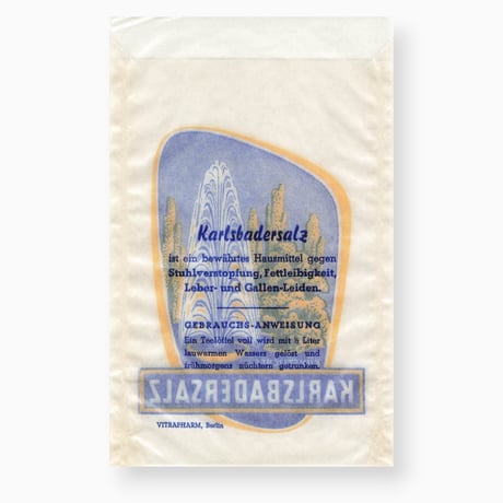 チェコ　紙袋　Karlsbadersalz