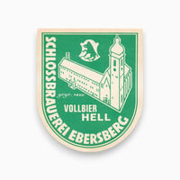 西ドイツ　VOLLBIER HELL　ドリンクのラベル　ラベル
