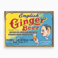 アメリカ　English Ginger Beer　ドリンクのラベル