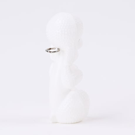 東ドイツ　プラスチック　プードル　人形　フィギュア　高さ10cm