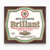 東ドイツ　Brillant SPITZENBIER　ドリンクのラベル