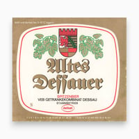 東ドイツ　Altes Dessauer delikat　ドリンクのラベル　ラベル