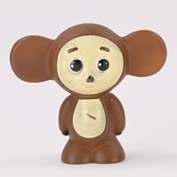 ソビエト　年代不明　チェブラーシカ　人形　ソフビ　茶色