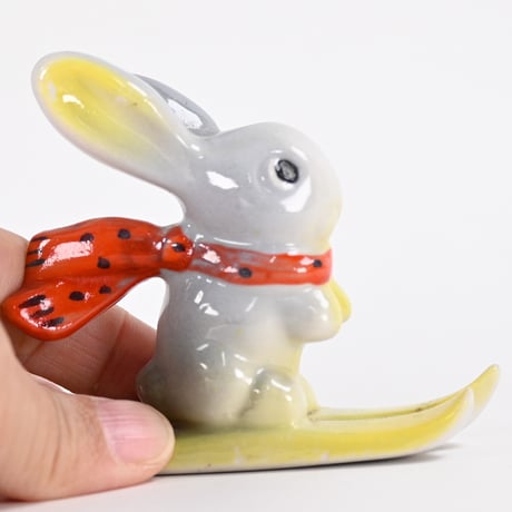 ソビエト　セラミック　スキーうさぎ