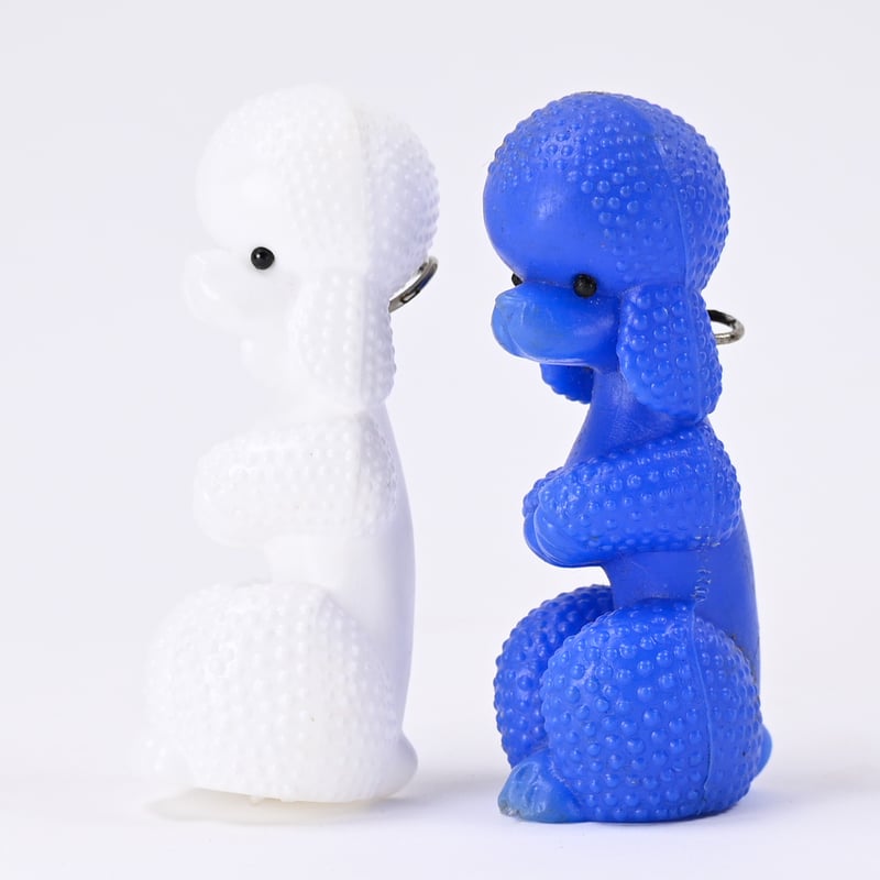 東ドイツ プラスチック プードル 人形 フィギュア 高さ10cm | こぐま舎
