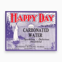 アメリカ　HAPPY DAY　ドリンクのラベル