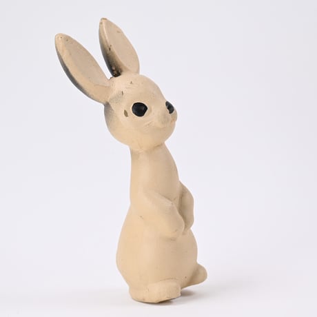 ソビエト　年代不明　うさぎ　ソフビ　人形　高さ17cm