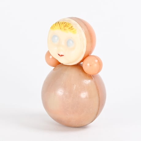 ソビエト　プラスチック　起き上がり小法師　おきあがりこぼし　高さ6.5cm