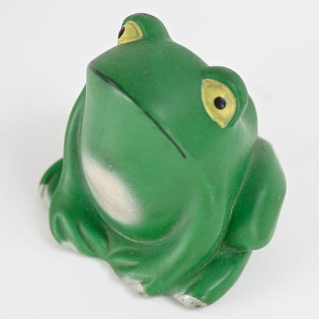 ソビエト　年代不明　カエル　ソフビ　フィギュア　高さ9cm