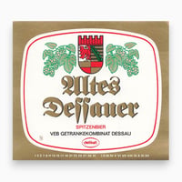 東ドイツ　Altes Dessauer SPITZENBIER　ドリンクのラベル