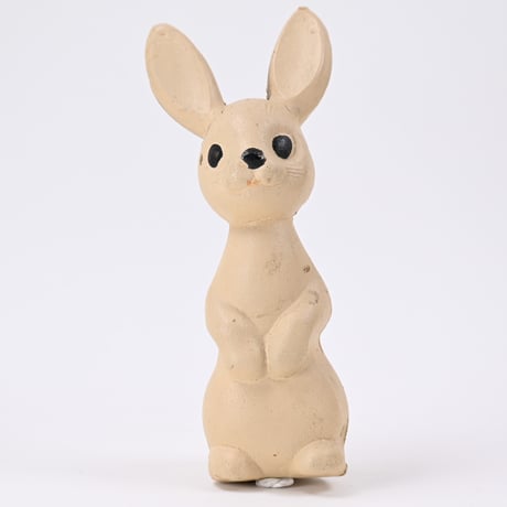 ソビエト　年代不明　うさぎ　ソフビ　人形　高さ17cm