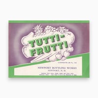 アメリカ　TUTTI-FRUTTI　ドリンクのラベル