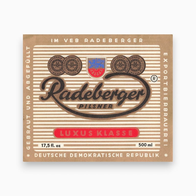 東ドイツ Radeberger 輸出用（Export）ドリンクのラベル ラベル | こぐま舎