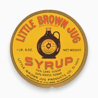 アメリカ　LITTLE BROWN JUG SYRUP　ラベル
