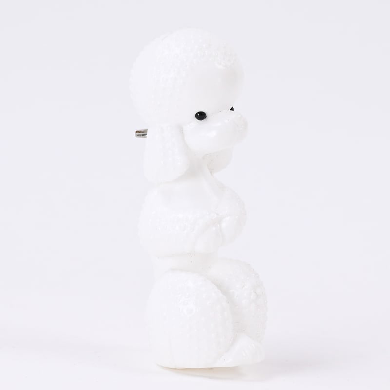 東ドイツ プラスチック プードル 人形 フィギュア 高さ10cm | こぐま舎