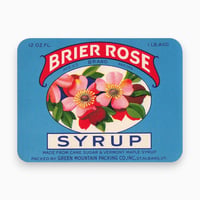 アメリカ　BRIER ROSE SYRUP　ドリンクのラベル