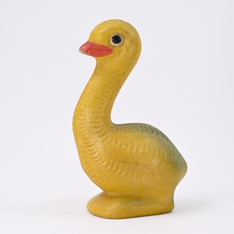 ソビエト　年代不明　黄色のガチョウ　ソフビ　人形　高さ18cm