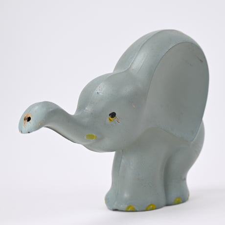 ソビエト　年代不明　ぞう　ソフビ　人形　全長19cm