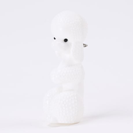東ドイツ　プラスチック　プードル　人形　フィギュア　高さ10cm