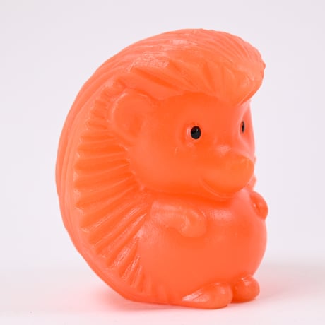 ソビエト　年代不明　オレンジ色のハリネズミ　フィギュア　高さ10.5cm