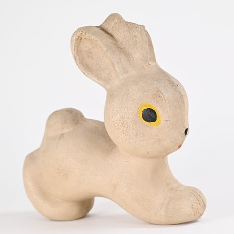 ソビエト　年代不明　伸びてるうさぎ　フィギュア　高さ15cm