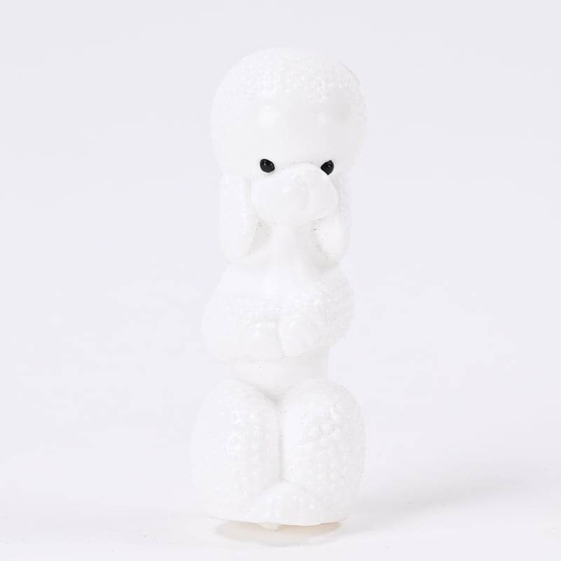 東ドイツ プラスチック プードル 人形 フィギュア 高さ10cm | こぐま舎
