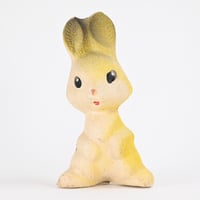 ソビエト　年代不明　黒耳うさぎ2　ソフビ　人形　フィギュア