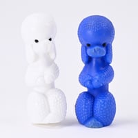 東ドイツ　プラスチック　プードル　人形　フィギュア　高さ10cm