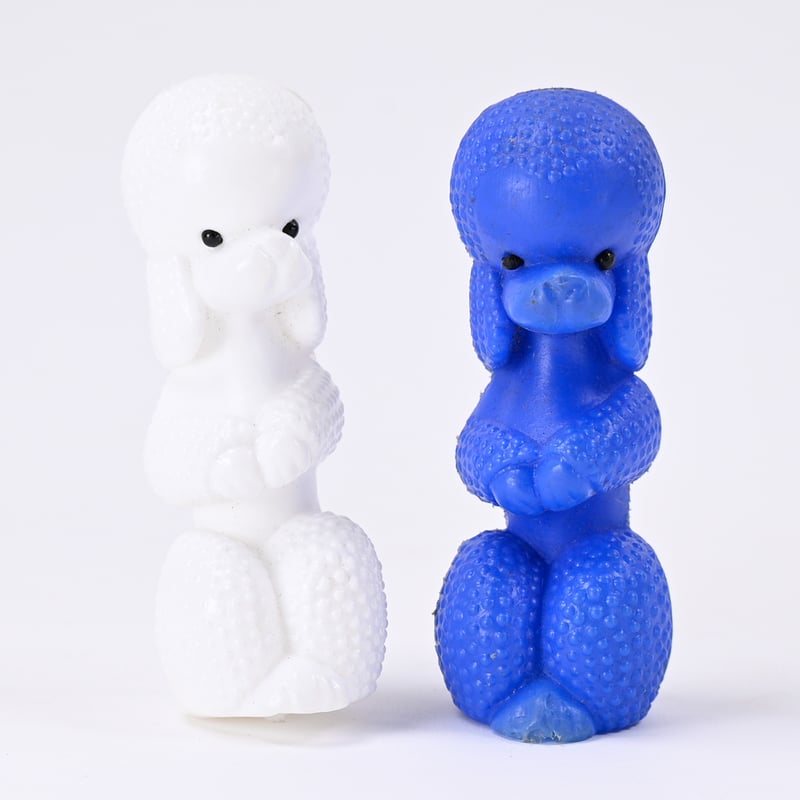 東ドイツ プラスチック プードル 人形 フィギュア 高さ10cm | こぐま舎