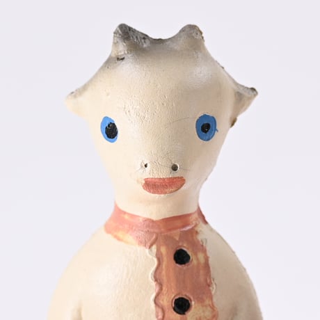 ソビエト　年代不明　白いやぎ　ソフビ　人形　高さ14cm