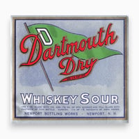アメリカ　Dartmouth Dry WHISKEY SOUR　ドリンクのラベル