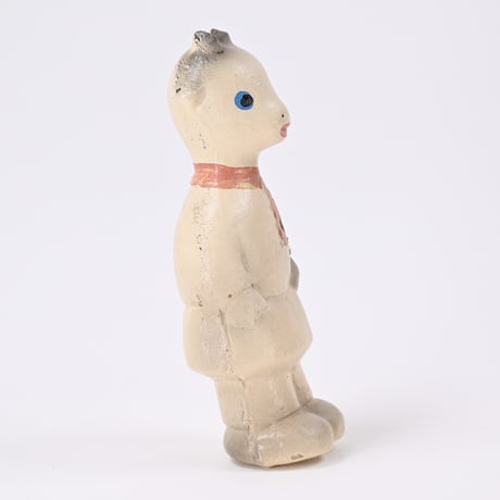 ソビエト　年代不明　白いやぎ　ソフビ　人形　高さ14cm