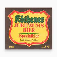 東ドイツ　Köthener JUBILÄUMS BIER　ドリンクのラベル