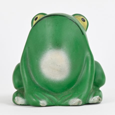 ソビエト　年代不明　カエル　ソフビ　フィギュア　高さ9cm