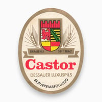 東ドイツ　Castor　ドリンクのラベル　ラベル