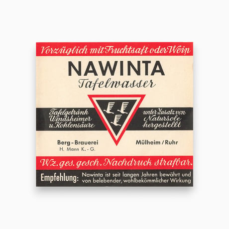 西ドイツ　NAWINTA　ドリンクのラベル　ラベル