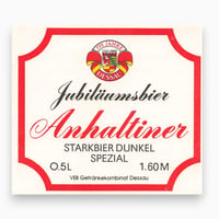 東ドイツ　Anhaltiner Jubiläumsbier　ドリンクのラベル