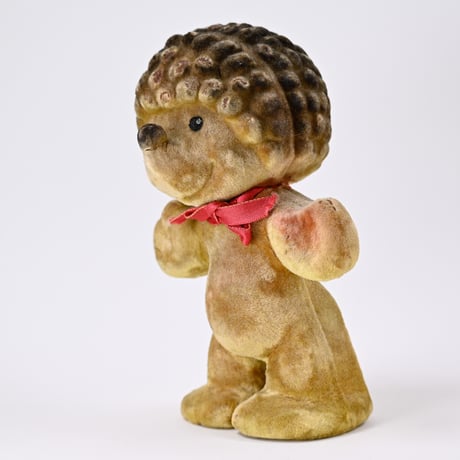 ソビエト　年代不明　フロッキー　赤いリボンのライオン　人形　高さ18cm