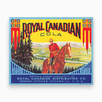 アメリカ　ROYAL CANADIAN COLA　ドリンクのラベル