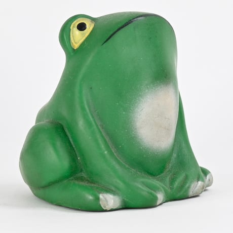 ソビエト　年代不明　カエル　ソフビ　フィギュア　高さ9cm